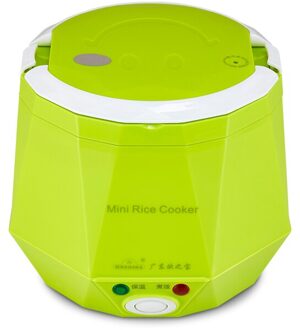 DC12V/DC24V/AC220V 100W POWER 4 in 1 koken functie 1.3L leuke elektrische kleine snelkookpan 12v auto rijstkoker Groen / DC12V
