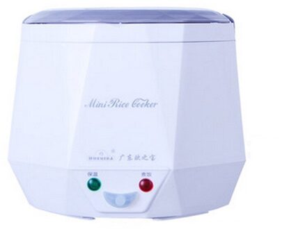 DC12V/DC24V/AC220V 100W POWER 4 in 1 koken functie 1.3L leuke elektrische kleine snelkookpan 12v auto rijstkoker wit / 24v