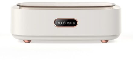 DC12V Elektrische Ultrasone Reiniger Huishoudelijke Horloge Glazen Sieraden Prothese Reinigingsmachine Draagbare Ultrasone Reiniger wit