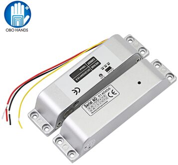 DC12V Fail Safe Nc Elektrische Bolt Lock Toegangscontrole Elektronische Mortise Deursloten Met Vertraging Voor Gate Entry systeem
