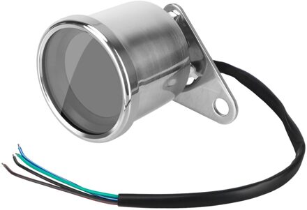 DC12V Scooter Atv Meter Fuel Meter Motorfiets Digitale Snelheidsmeter Universele Led Lcd Toerenteller Indicator Retro Lcd Kilometerteller Zilver