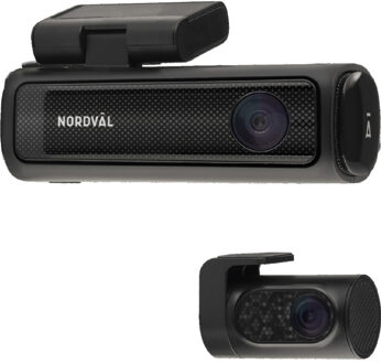 DC202 2CH 4K Wifi GPS dashcam Zwart