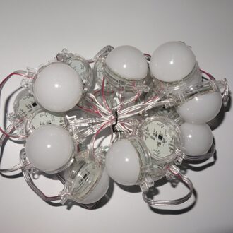 DC24V 50mm diameter; UCS1903; adresseerbare led smart module; 1.68 W; 7 stks 5050 SMD LED RGB LED; RGB full kleur; frosted cover