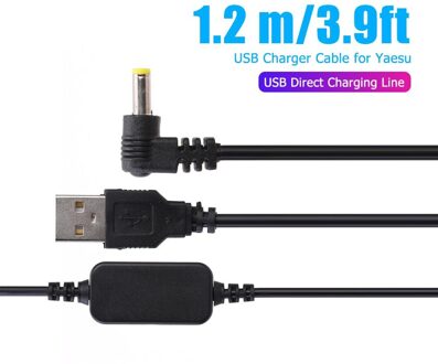 DC4.0x1.7mm Usb Charge Draad Voeding Ingang Dc 5V 1.0 ~ 2.4A Voor Yaesu VX-6R VX7R FT60R VX177 Radio walkie Talkie