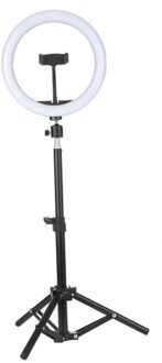 DC5V 7W LED Light Round Selfie Camera Lamp with 0.5m Telescopic Tripod