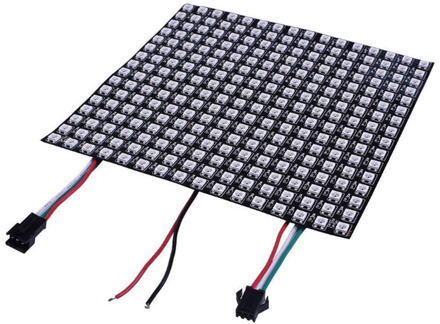 DC5V WS2812B LED Digital Flexible Individually Addressable Panel Light WS2812 8x8 16x16 Module Matrix Screen