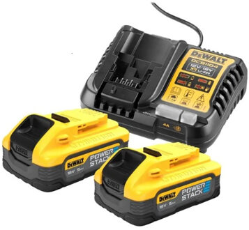 DCB1104H2-QW 18V Starterpack: 2x 5.0Ah POWERSTACK accu + XR multilader - DCB1104H2-QW