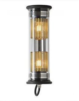 DCW éditions In The Tube 100-350 Wandlamp - Zilver - Gouden mesh - Zwarte stop