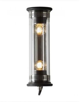 DCW éditions In The Tube 100-350 Wandlamp - Zilver - Zonder mesh - Zwarte stop