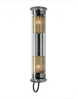 DCW éditions In The Tube 100-500 Wandlamp - Zilver - Gouden mesh - Transparante stop