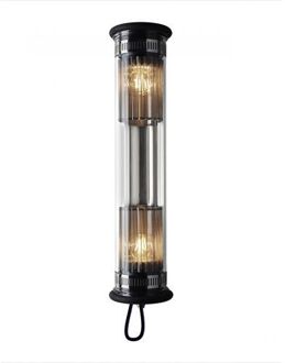 DCW éditions In The Tube 100-500 Wandlamp - Zilver - Zilveren mesh - Zwarte stop