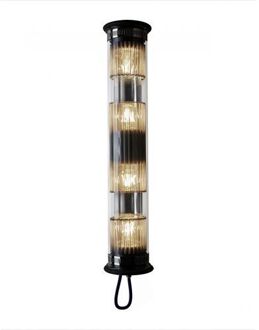 DCW éditions In The Tube 120-700 Wandlamp - Zilver - Zilveren mesh - Zwarte stop