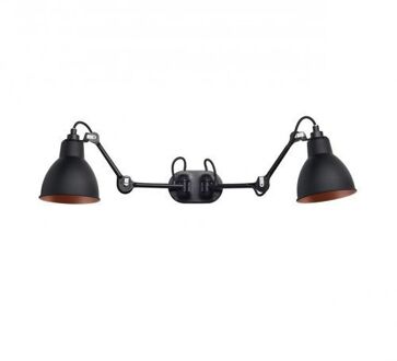 DCW éditions Lampe Gras N204 Double Round Wandlamp - Zwart/koper