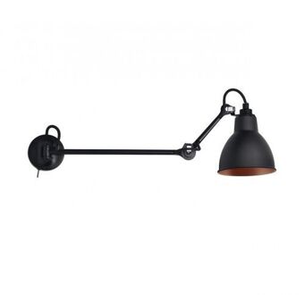DCW éditions Lampe Gras N204 L 40 Round Wandlamp - Zwart/koper
