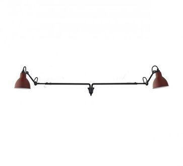 DCW éditions Lampe Gras N213 Double Round Wandlamp - Rood