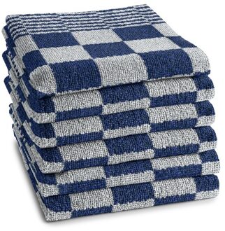 DDDDD keukendoek Barbecue - 50x55cm - Blauw - 6 stuks