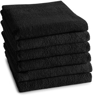 DDDDD Keukendoek Logo Zwart - 6 stuks - 50x55 cm