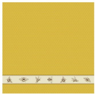 DDDDD Theedoek Bees Geel - 60x65cm