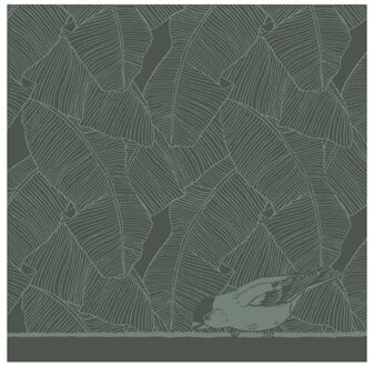 DDDDD theedoek Birdy - 60x65cm - Groen - 6 stuks