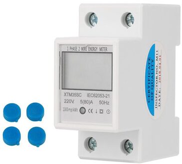 DDM15SC Elektrische Kwh Meter Single Fase Twee Draads Din Rail Elektrische Energie Meter Kilowattuur Kwh Meter Lcd Display