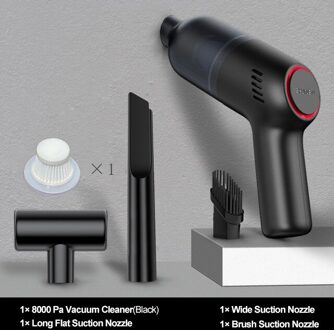 Ddradon Auto Stofzuiger Draadloze Draagbare Auto Vacuüm Thuis & Auto Dual Gebruik Mini Usb Elektrische Stofzuiger Handheld Vacuüm 8KPa zwart