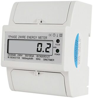 DDS548 30-100A 230V Ac Enkele Fase 2 Draad Digitale Power Meter Elektriciteit Kosten Meten Meter Din Rail Mount