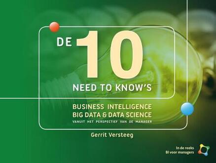 De 10 need-to-know's - Boek Gerrit Versteeg (9082550806)