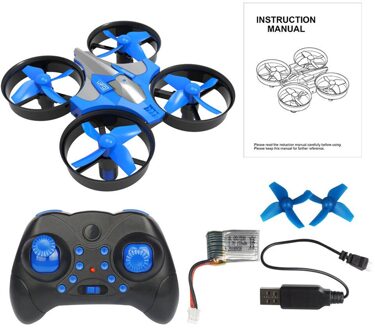 De 2.4G Mini Vier-As Vliegtuigen Een-Knop Terug Naar Headless Modus Kleine Afstandsbediening Vliegtuigen outdoor Fun & Sport Speelgoed blauw