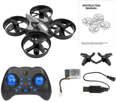 De 2.4G Mini Vier-As Vliegtuigen Een-Knop Terug Naar Headless Modus Kleine Afstandsbediening Vliegtuigen outdoor Fun & Sport Speelgoed zwart