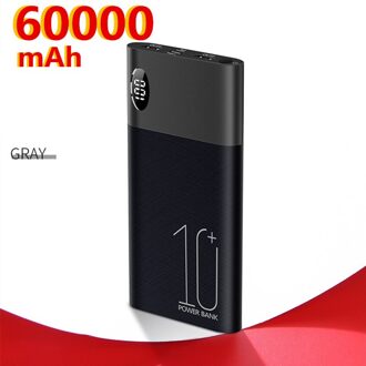 De 60000Mah Draagbare Oplader Is Een Externe Batterij Power Bank Voor Poverbank Mobiele Telefoons, geschikt Voor Iphone Xiaomi Mi zwart-60000mAh