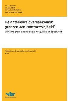 De Anterieure Overeenkomst: Grenzen Aan Contractsvrijheid? - Preadviezen Voor De - J.J. Hoekstra
