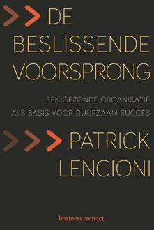 De beslissende voorsprong - Boek Patrick Lencioni (9047006372)