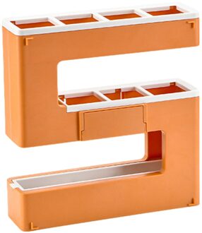 De Creatieve Digitale Modellering Paraplubak Entryway Ruimtebesparend Paraplu Houder Organizer Voor Thuis Duurzaam oranje