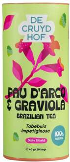 De Cruydhof Thee Pau d'Arco/Graviola - 20 zakjes