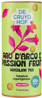 De Cruydhof Thee Pau d'Arco/Passion Fruit - 20 zakjes