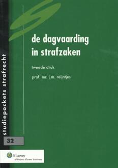 De dagvaarding in strafzaken - Boek J.M. Reijntjes (901308365X)