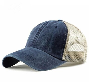 De Dames Katoen Ademend Mesh Baseball Hoed Mode Gewassen Katoen Unisex Zonneklep Strand Caps Voor Man HC007-12-03