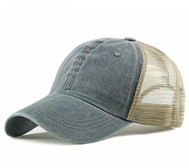 De Dames Katoen Ademend Mesh Baseball Hoed Mode Gewassen Katoen Unisex Zonneklep Strand Caps Voor Man HC007-12-04