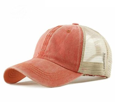 De Dames Katoen Ademend Mesh Baseball Hoed Mode Gewassen Katoen Unisex Zonneklep Strand Caps Voor Man HC007-12-09