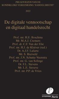 De Digitale Vennootschap En Digitaal Handelsrecht - Preadviezen Koninklijke Vereeniging Handelsrecht - G. van Solinge