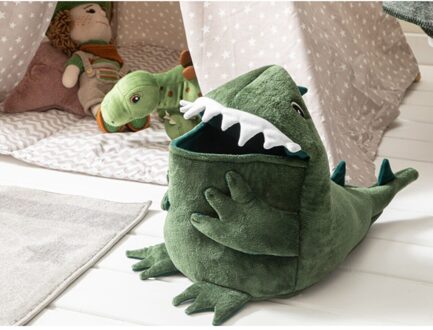 De Dinasours Speelgoed Mand 40X53 Cm Groen