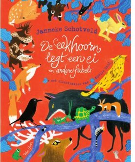 De eekhoorn legt een ei