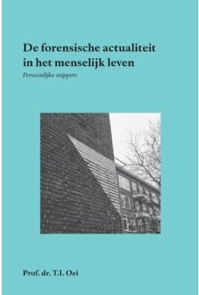 De Forensische Actualiteit In Het Menselijk Leven - Prof.Dr. T.I. Oei