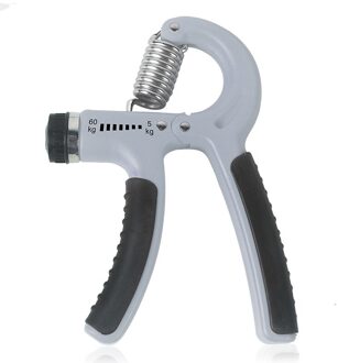 De Hand Trainer Expander Gym Fitness Clutch Kracht Grip Vinger Zware Carpaal Exerciser Sterkte Voor Spier Herstel Rollenbank grijs zwart