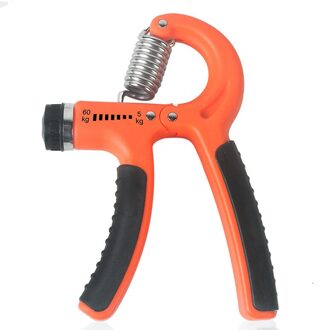De Hand Trainer Expander Gym Fitness Clutch Kracht Grip Vinger Zware Carpaal Exerciser Sterkte Voor Spier Herstel Rollenbank oranje zwart
