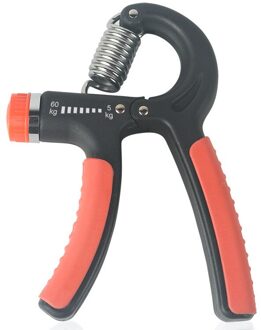 De Hand Trainer Expander Gym Fitness Clutch Kracht Grip Vinger Zware Carpaal Exerciser Sterkte Voor Spier Herstel Rollenbank zwart oranje