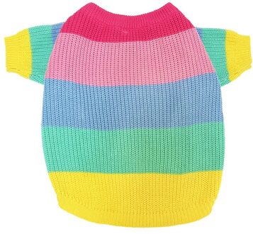 De Hond Kleren Methode Van Qiu Dong Outfit Brandhout Hond Kat Bestrijdt De Regenboog Trui Puppies Winter Kleding Medium kleine Doen