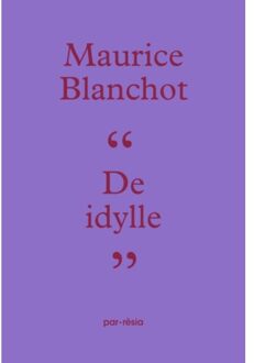 De idylle - Boek Maurice Blanchot (9073040124)