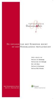 De invloed van het Europese recht op het Nederlandse privaatrecht - Boek Wolters Kluwer Nederland B.V. (9013124410)