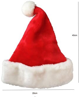 De Jaar Dikke Pluche Kerstmuts Volwassenen Kerst Decoraties Voor Huis Kerstman Warm Winter Cap